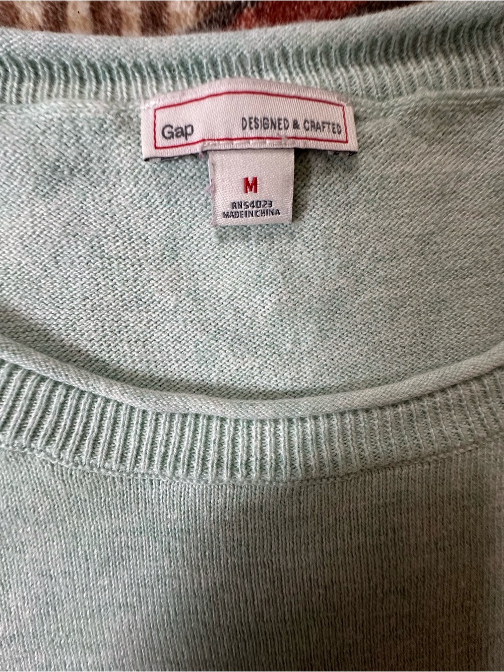 GAP Women's Mint Green Crewneck Sweater